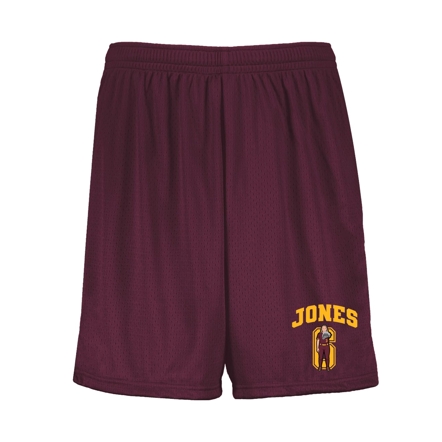 Shorts — Number in Maroon