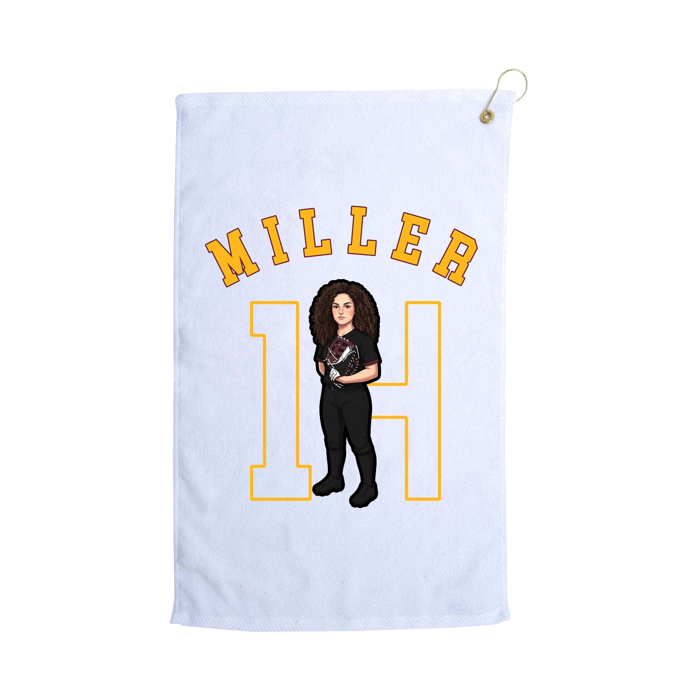 Golf Towel — Shirsey Arch in White