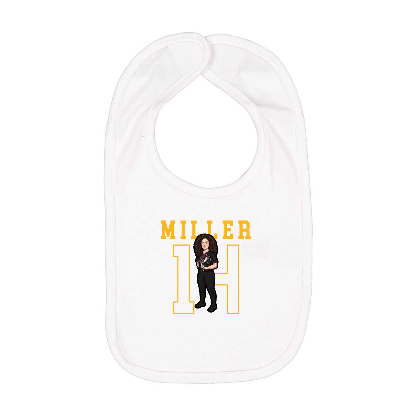 Infant Bib — Shirsey in White