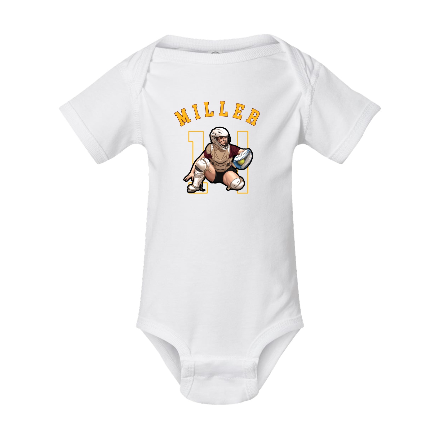 Baby Onesie — Shirsey Arch in White