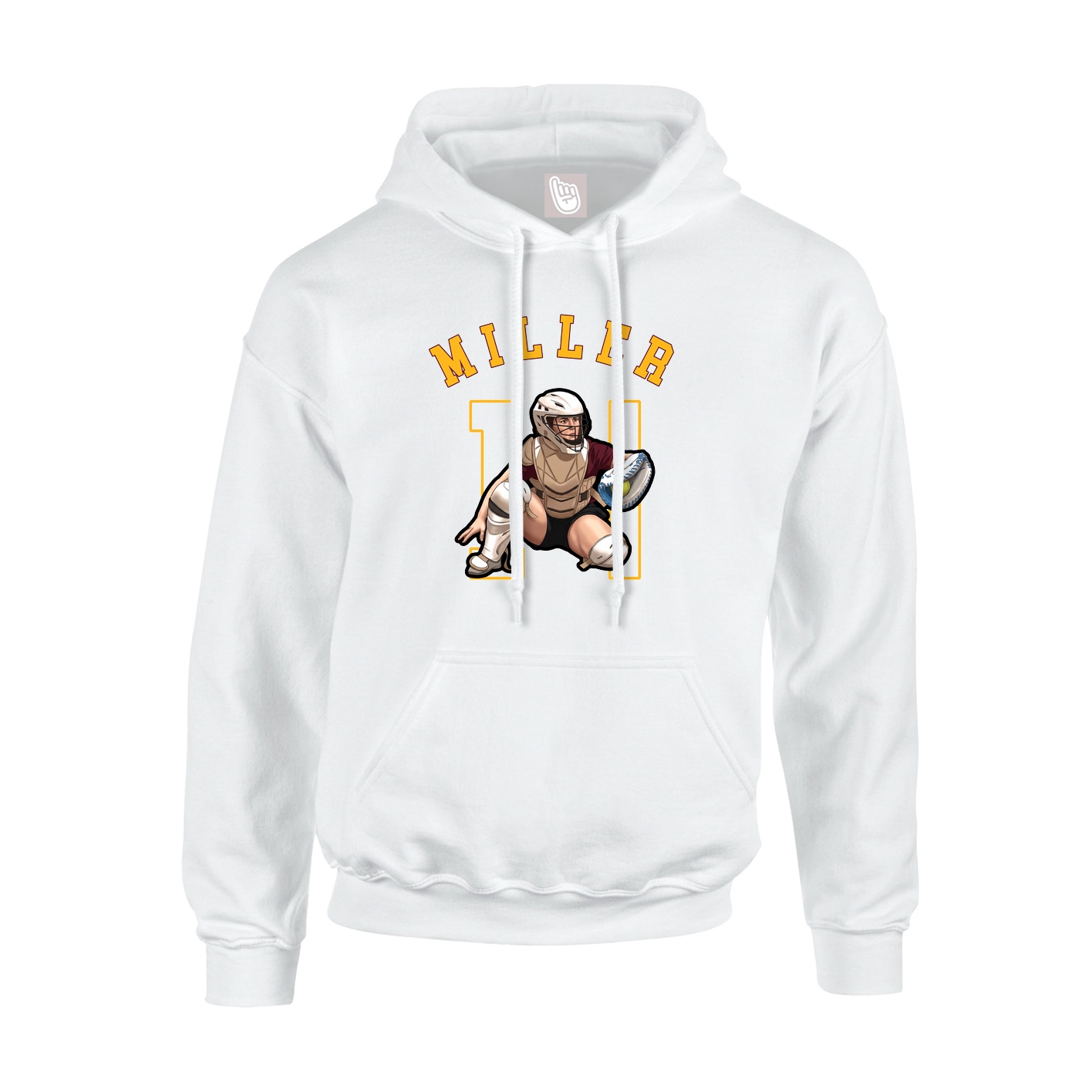 Youth Hoodie — Shirsey Arch in White