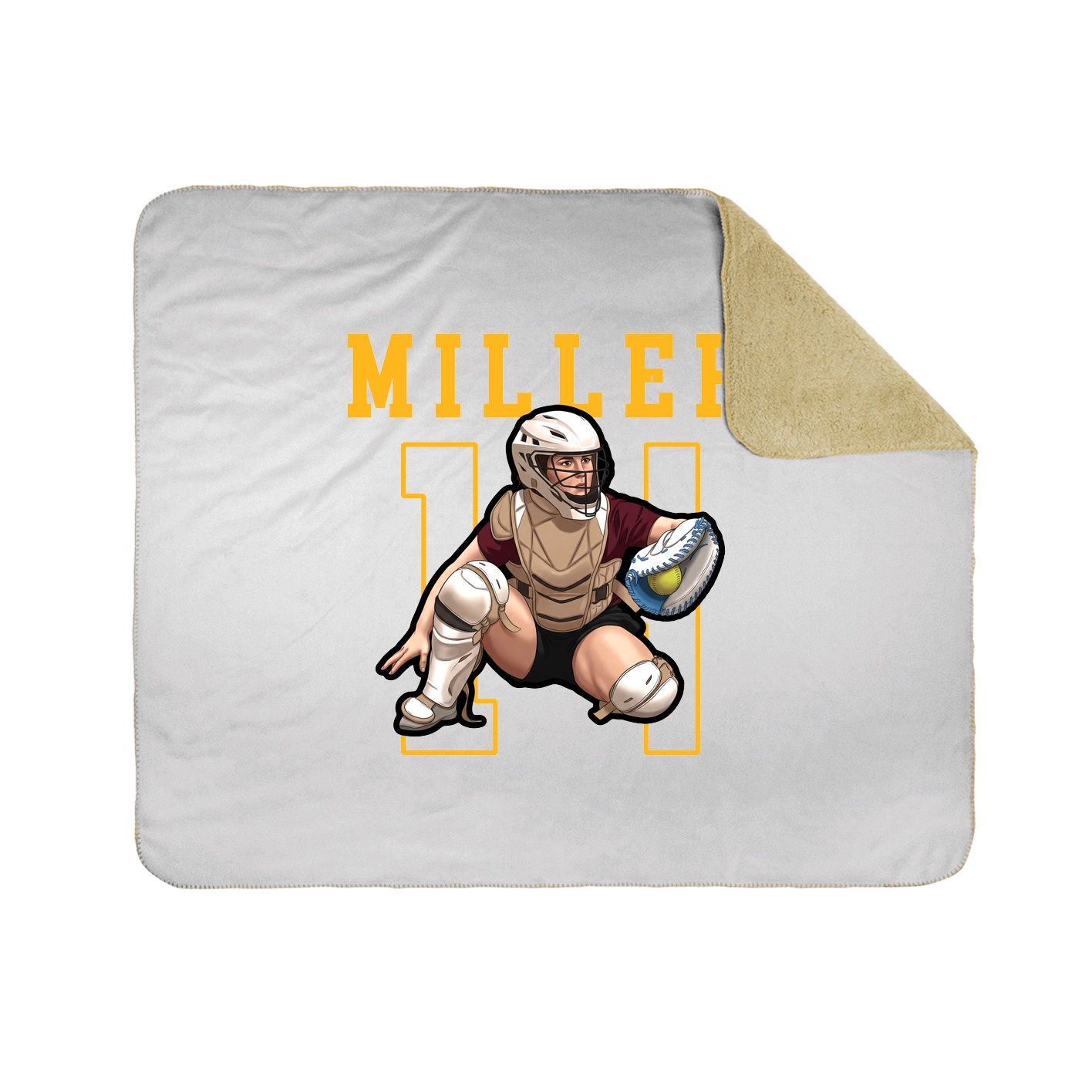 50x60 Sherpa Lined Throw Blanket
