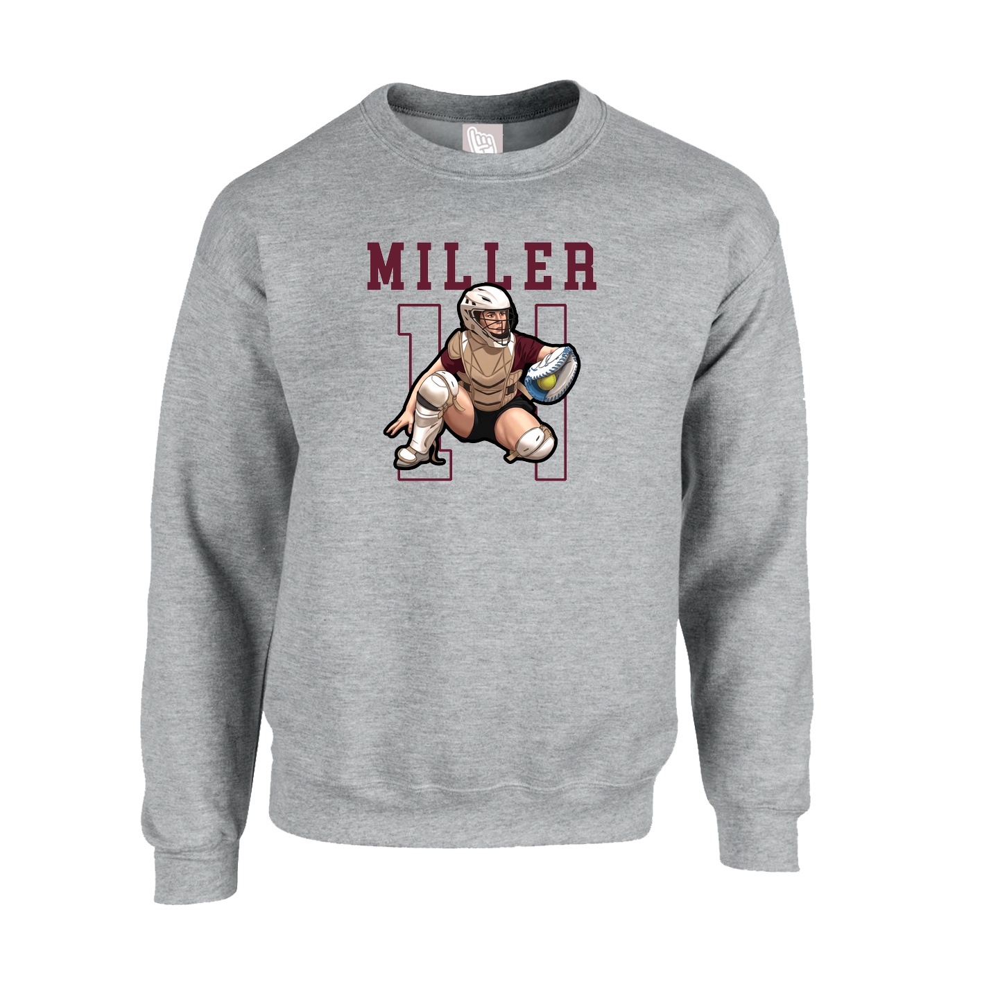 Fleece Crew — Shirsey in Grey