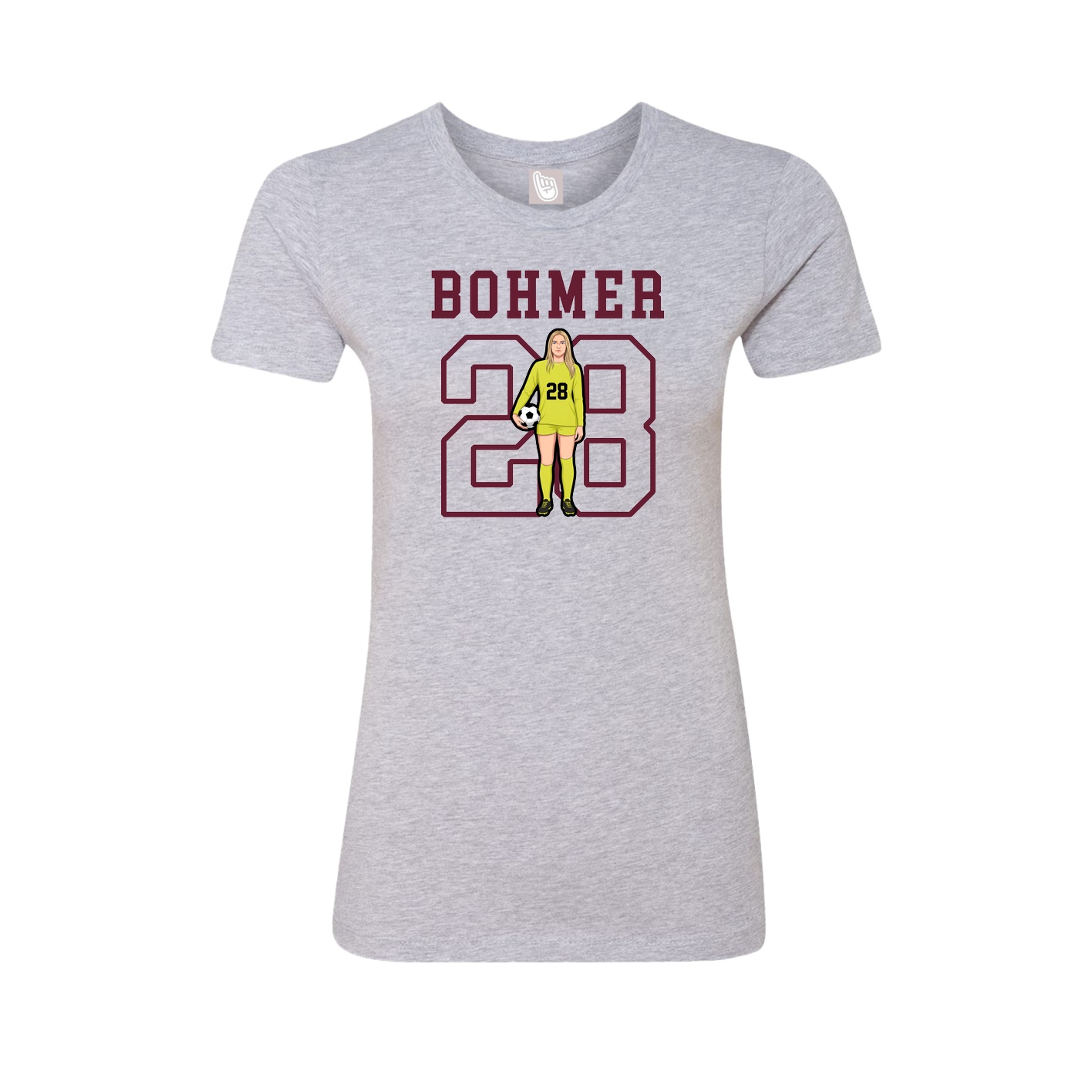 Fitted Women's Tee — Shirsey in Grey
