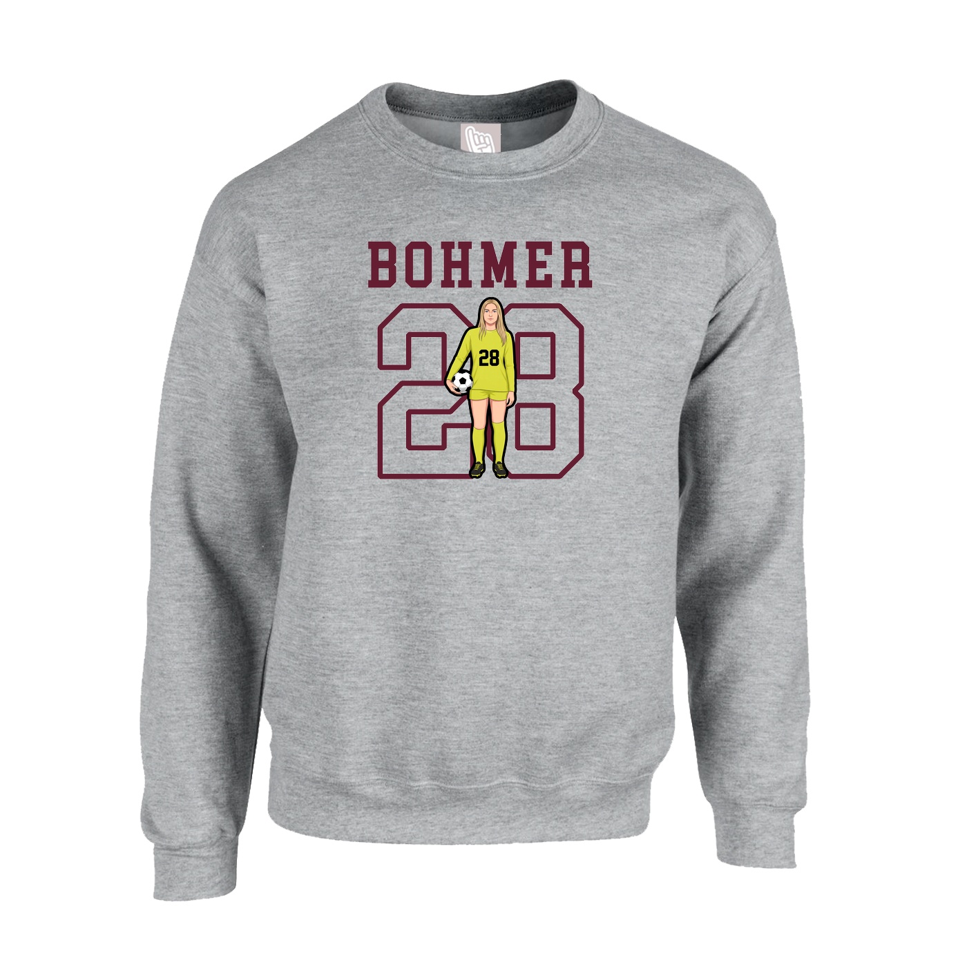 Fleece Crew — Shirsey in Grey
