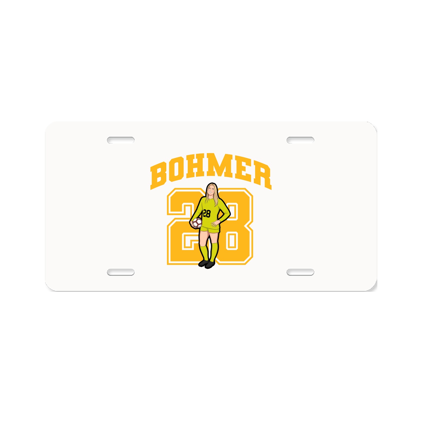 License Plate — Number in Classic