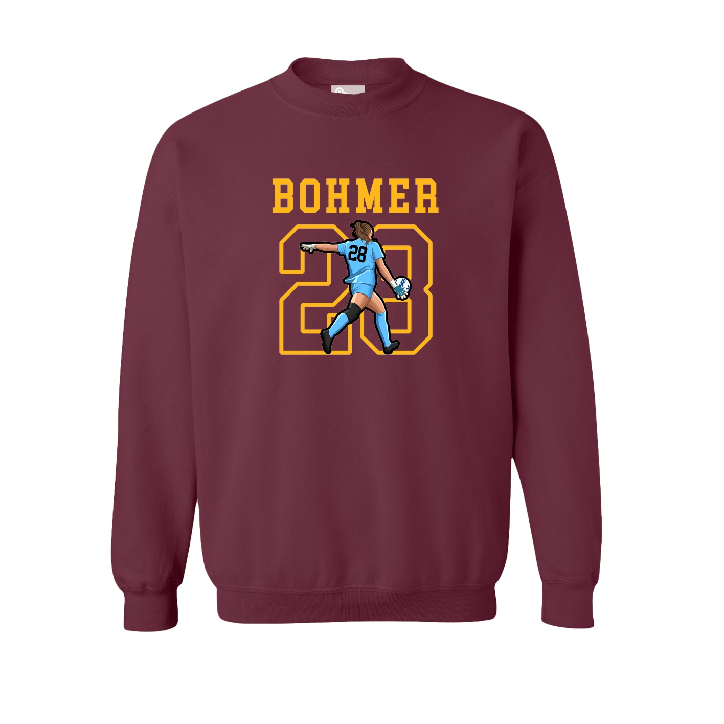 Fleece Crew — Shirsey in Maroon