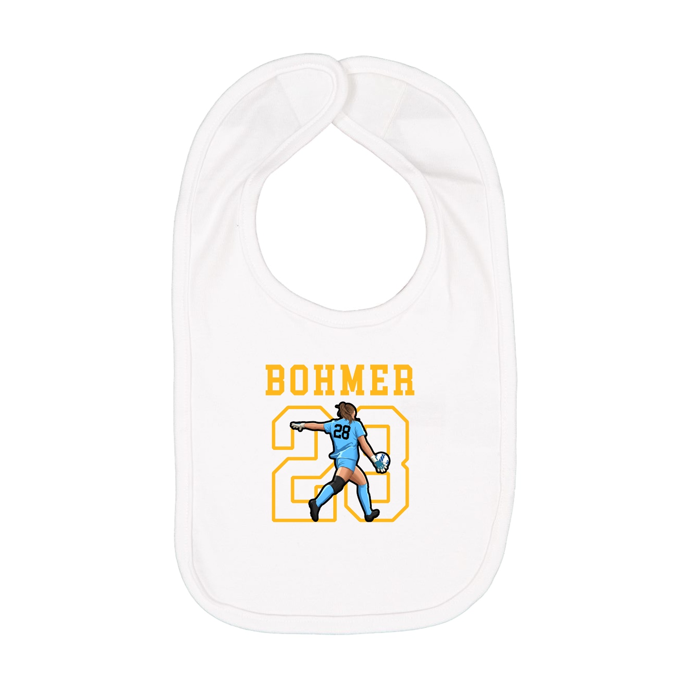 Infant Bib — Shirsey in White