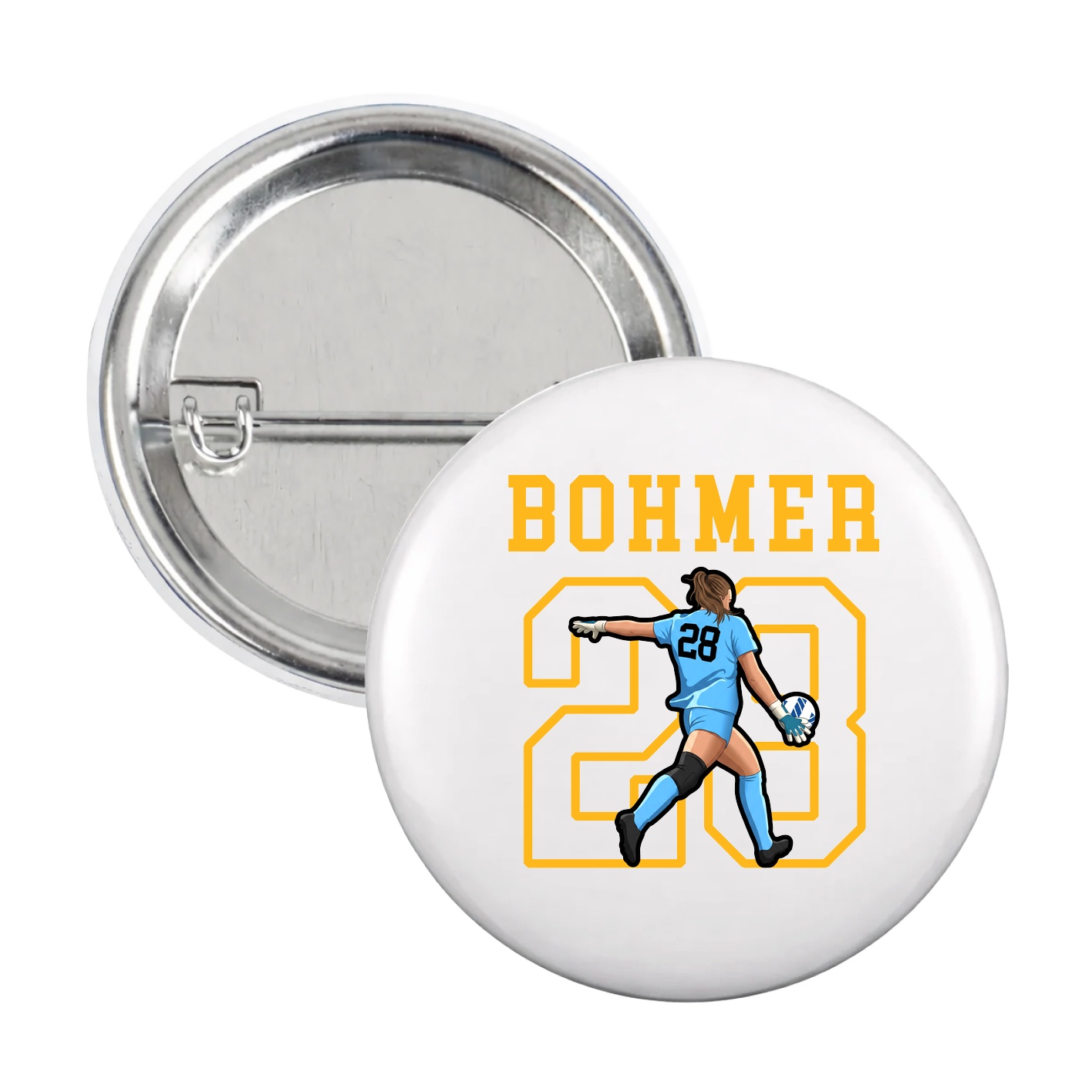 Game Day Button — Shirsey in White