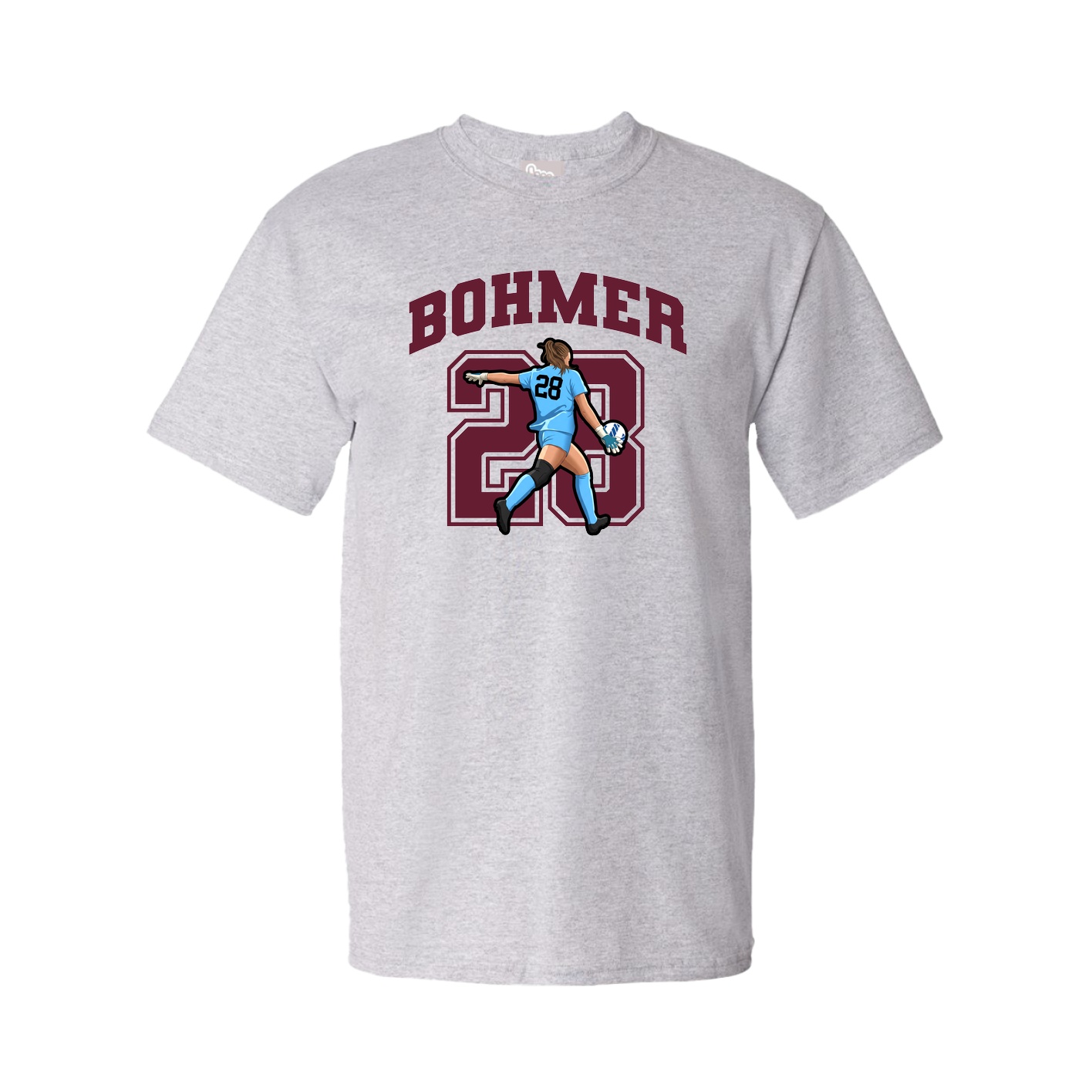 Youth Tee — Number in Grey