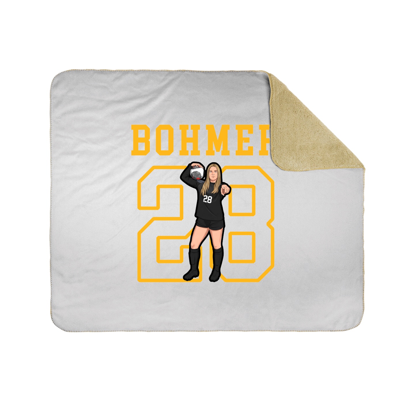Throw Blanket — Shirsey in White