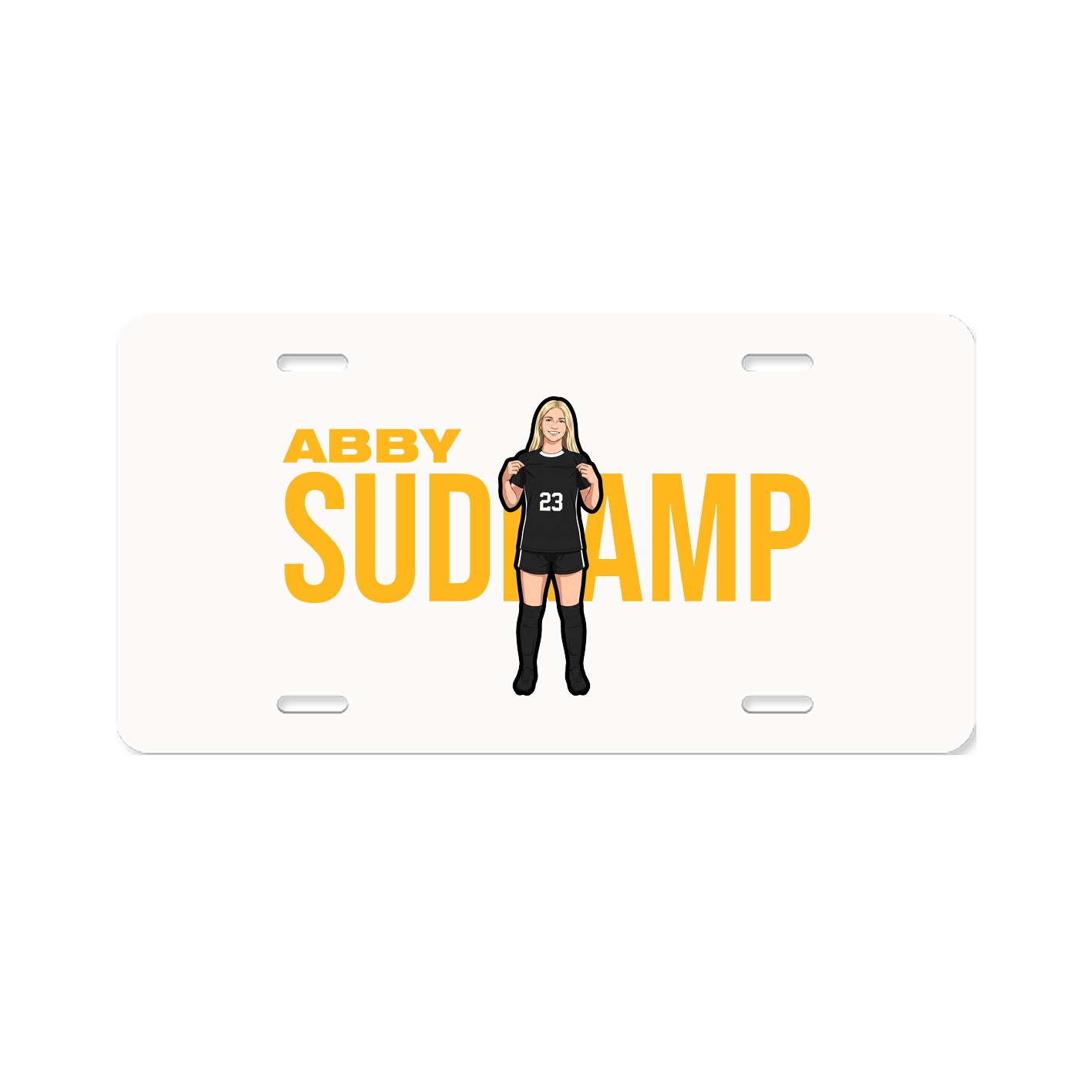 License Plate — Player Name in Classic