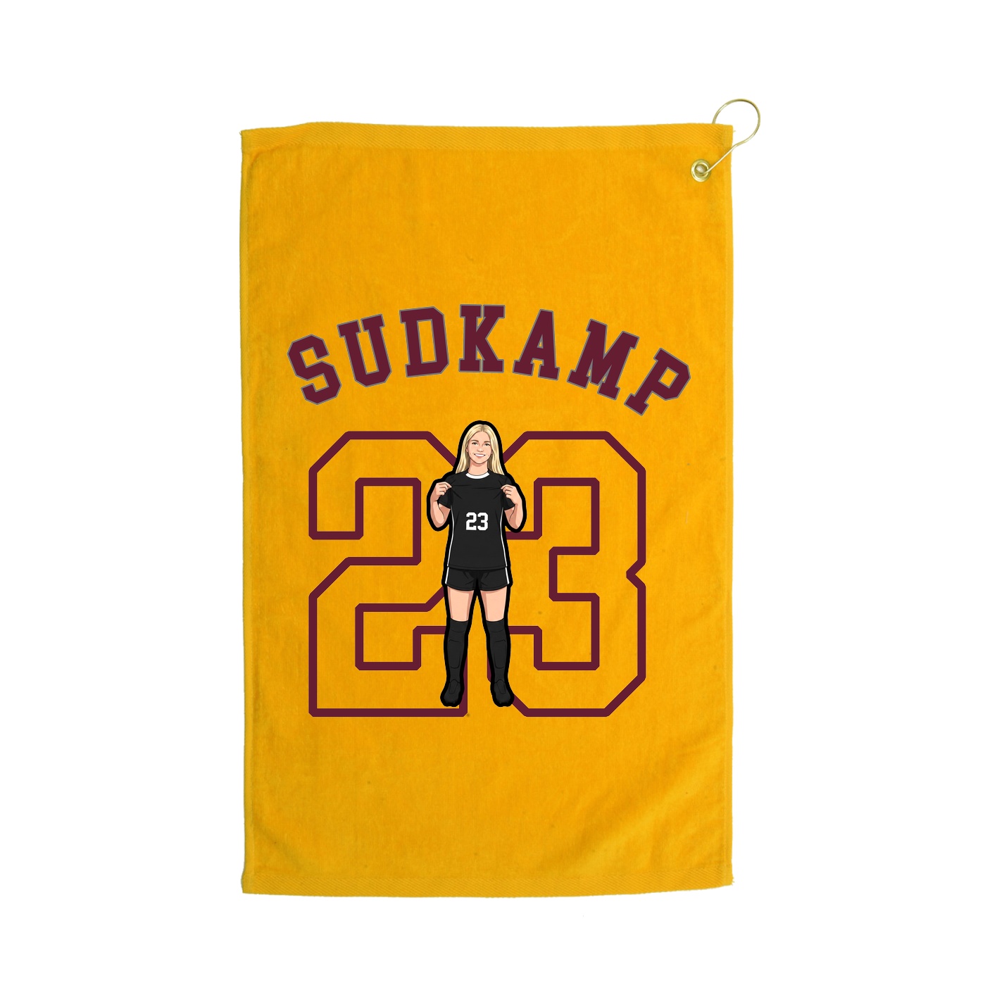 Golf Towel — Shirsey Arch in Gold