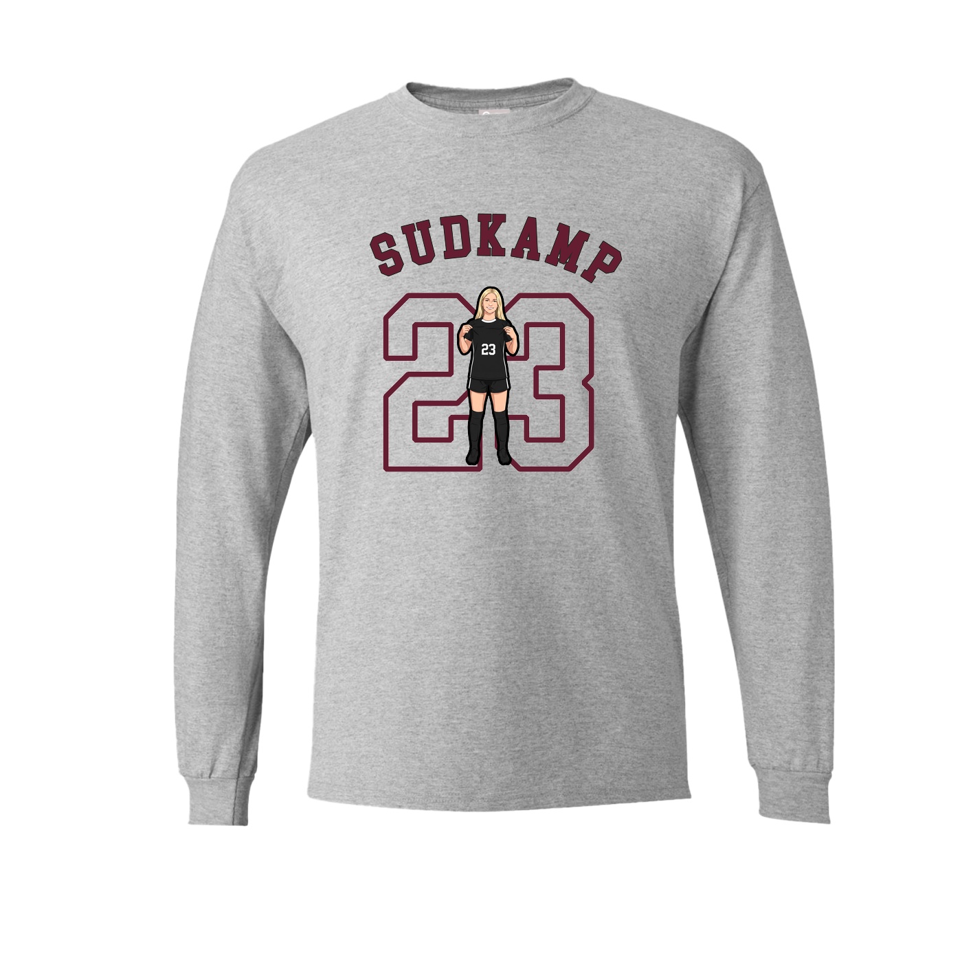 Long Sleeve Tee — Shirsey Arch in Grey
