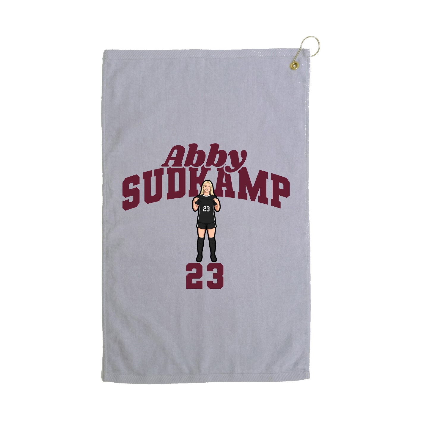 Golf Towel — Signature Arch in Grey