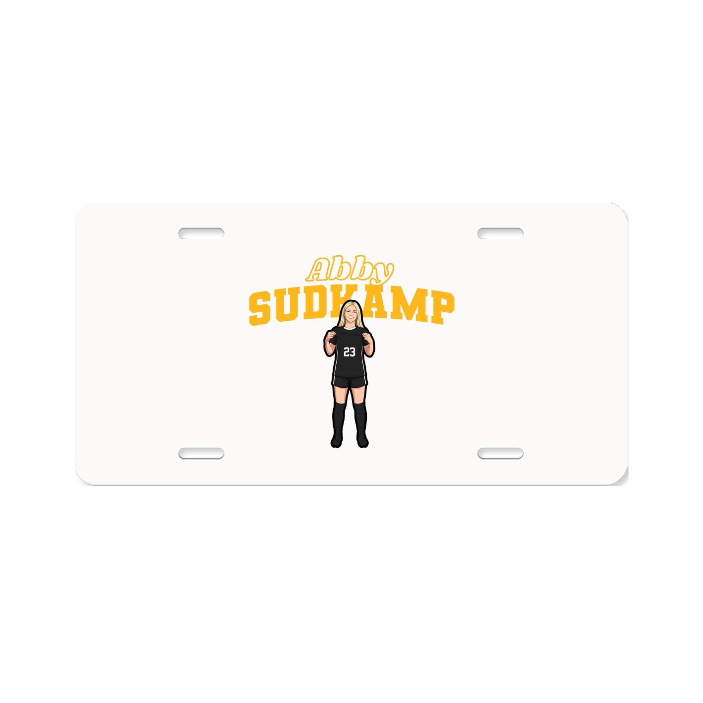 License Plate — Name Arch in Classic