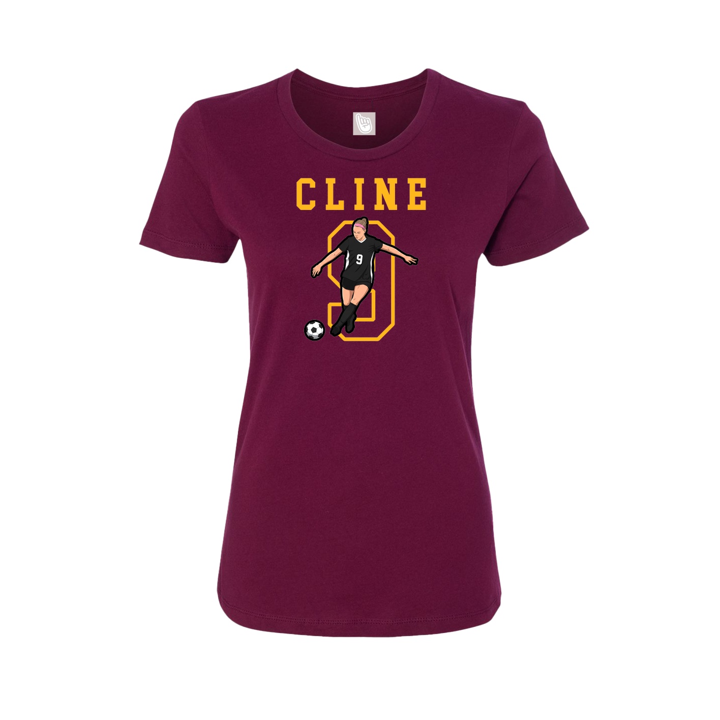 Fitted Women's Tee — Shirsey in Maroon