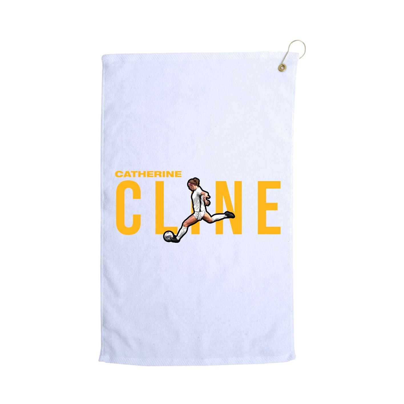 Golf Towel — Player Name in White