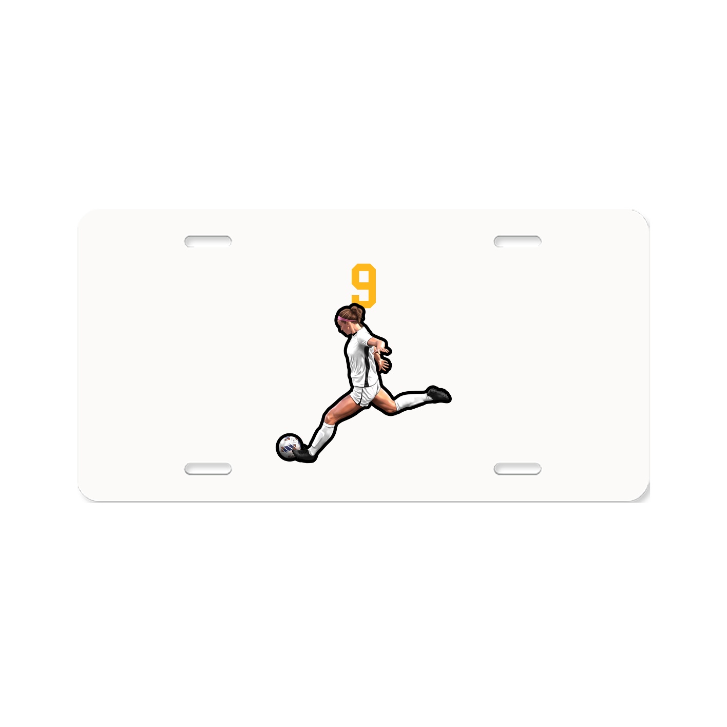 License Plate — Number Top in Classic