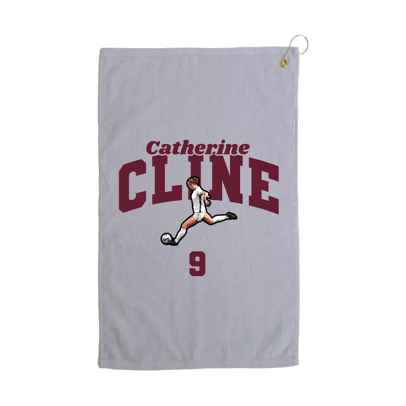 Golf Towel — Signature Arch in Grey