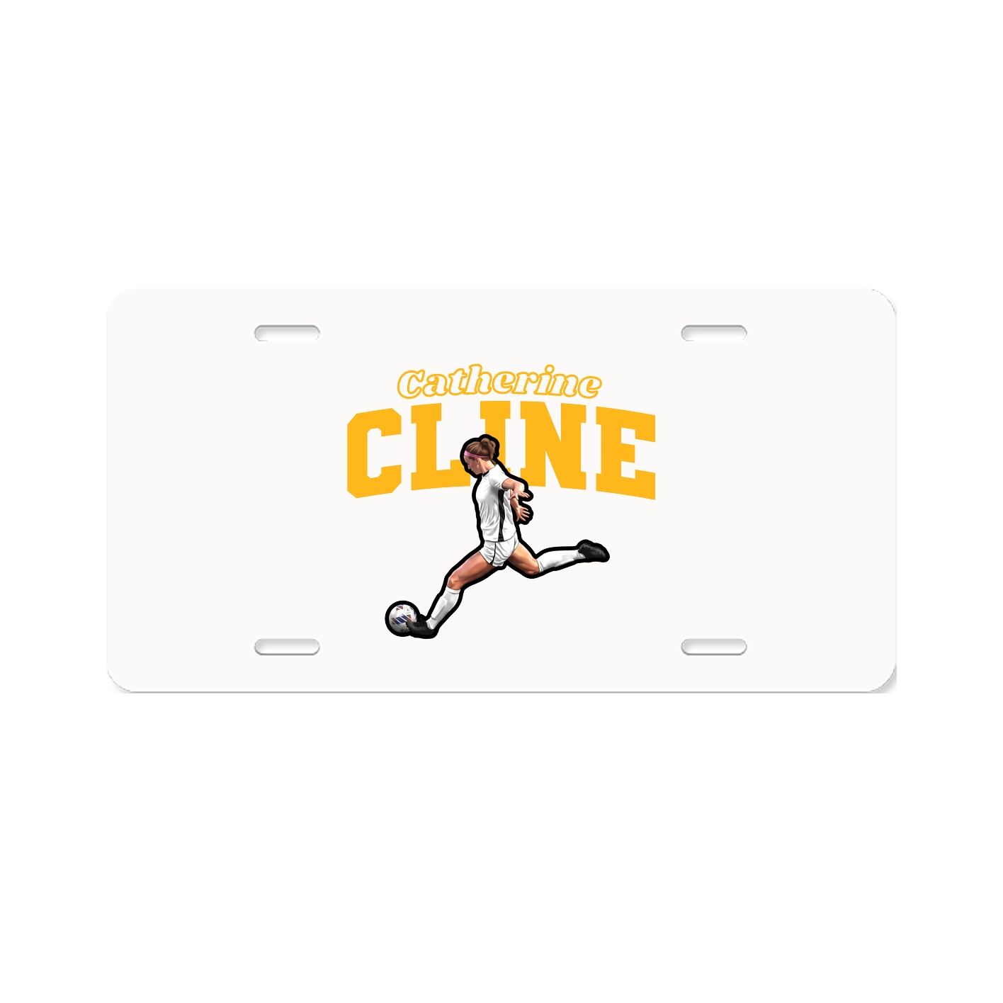 License Plate — Name Arch in Classic
