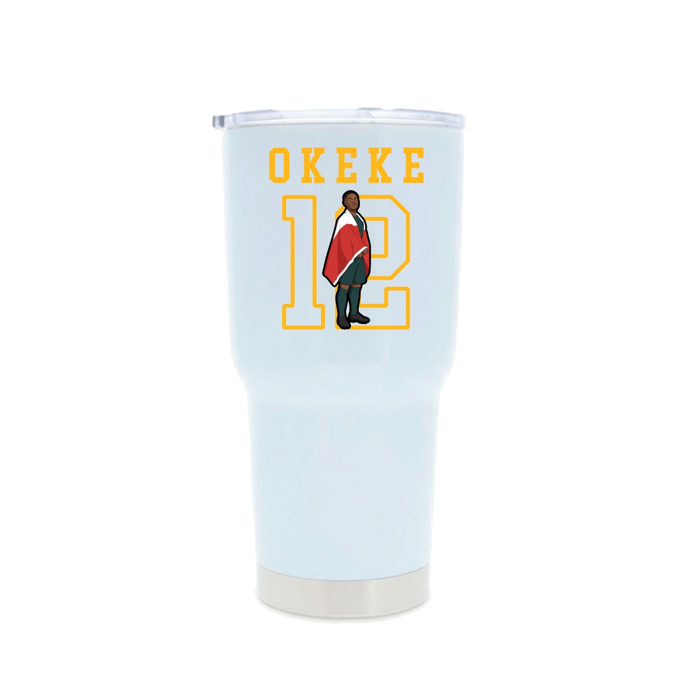 30oz Stainless Steel Tumbler — Shirsey in White