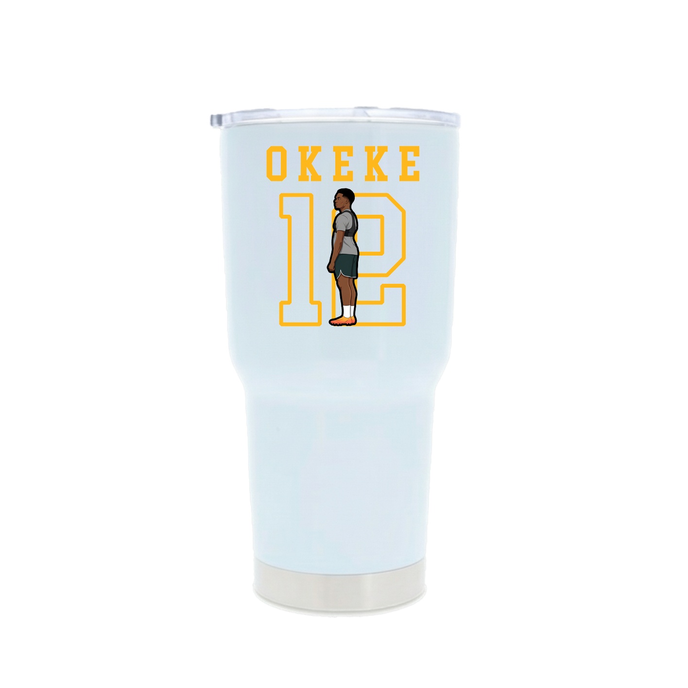 30oz Stainless Steel Tumbler — Shirsey in White