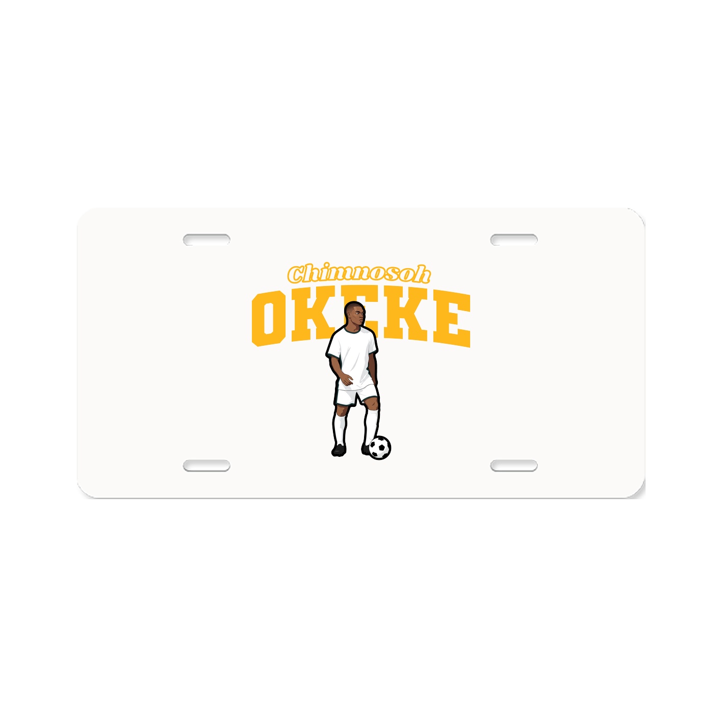 License Plate — Name Arch in Classic