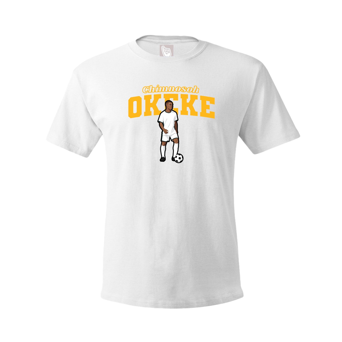 Youth Tee — Name Arch in White