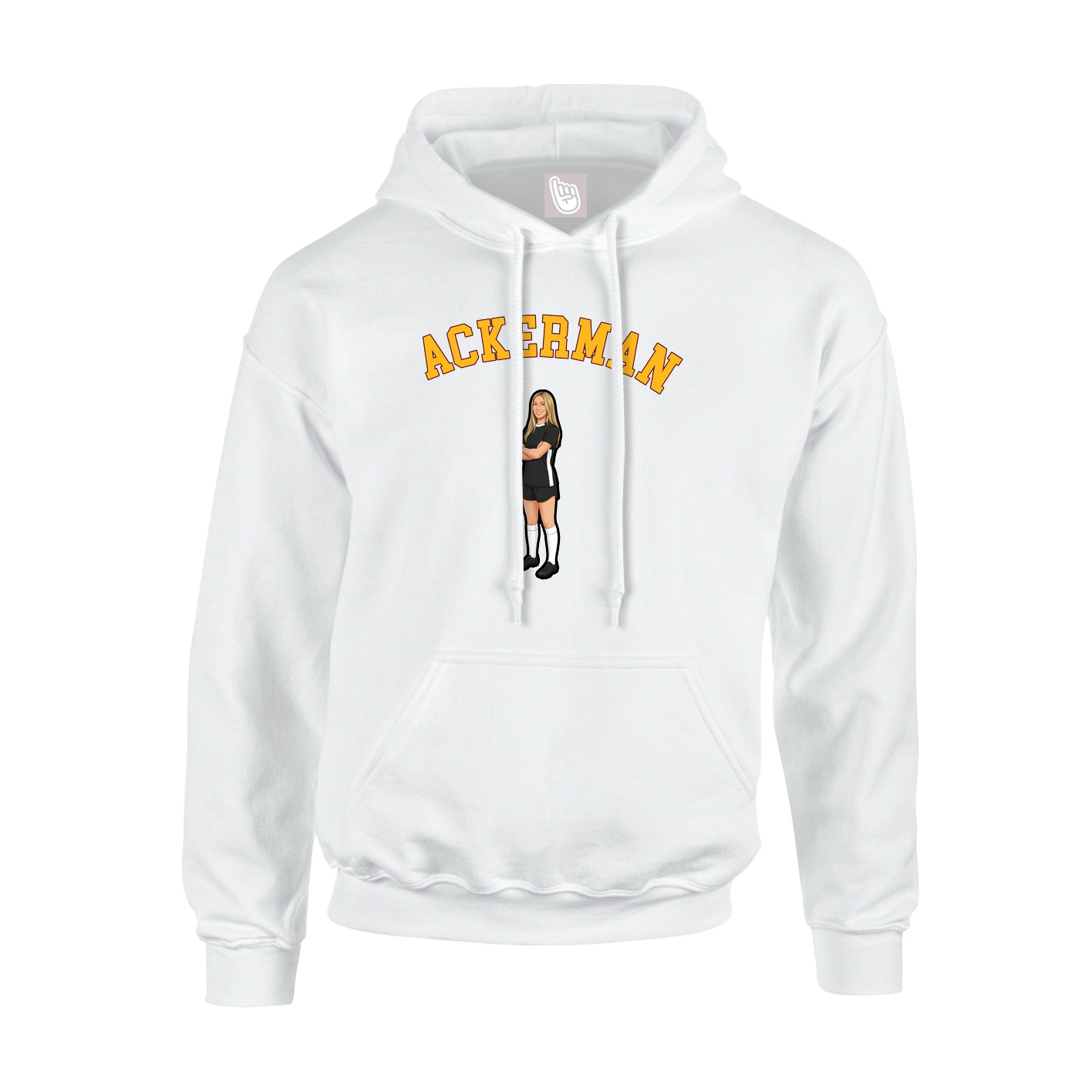Youth Hoodie — Shirsey Arch in White