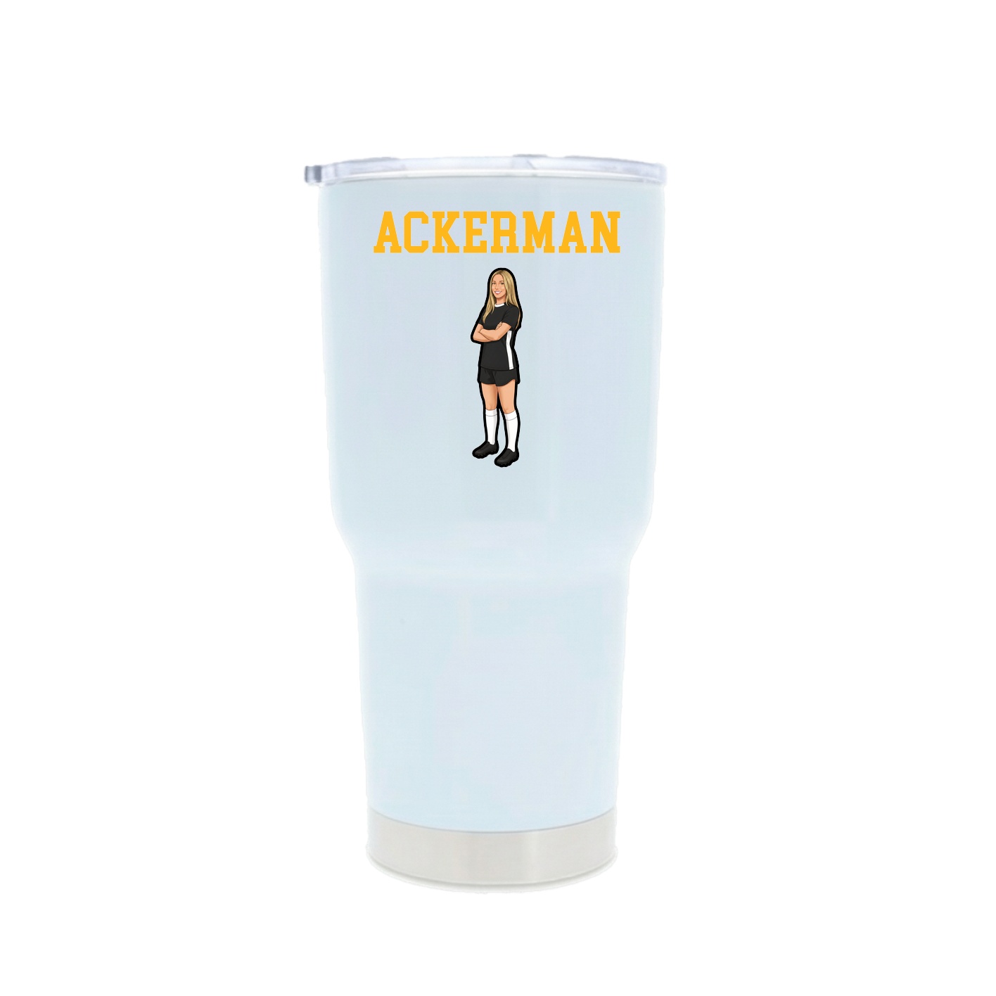 30oz Stainless Steel Tumbler — Shirsey in White