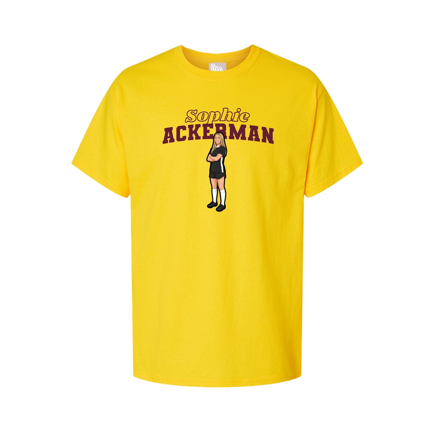 Tee — Name Arch in Gold