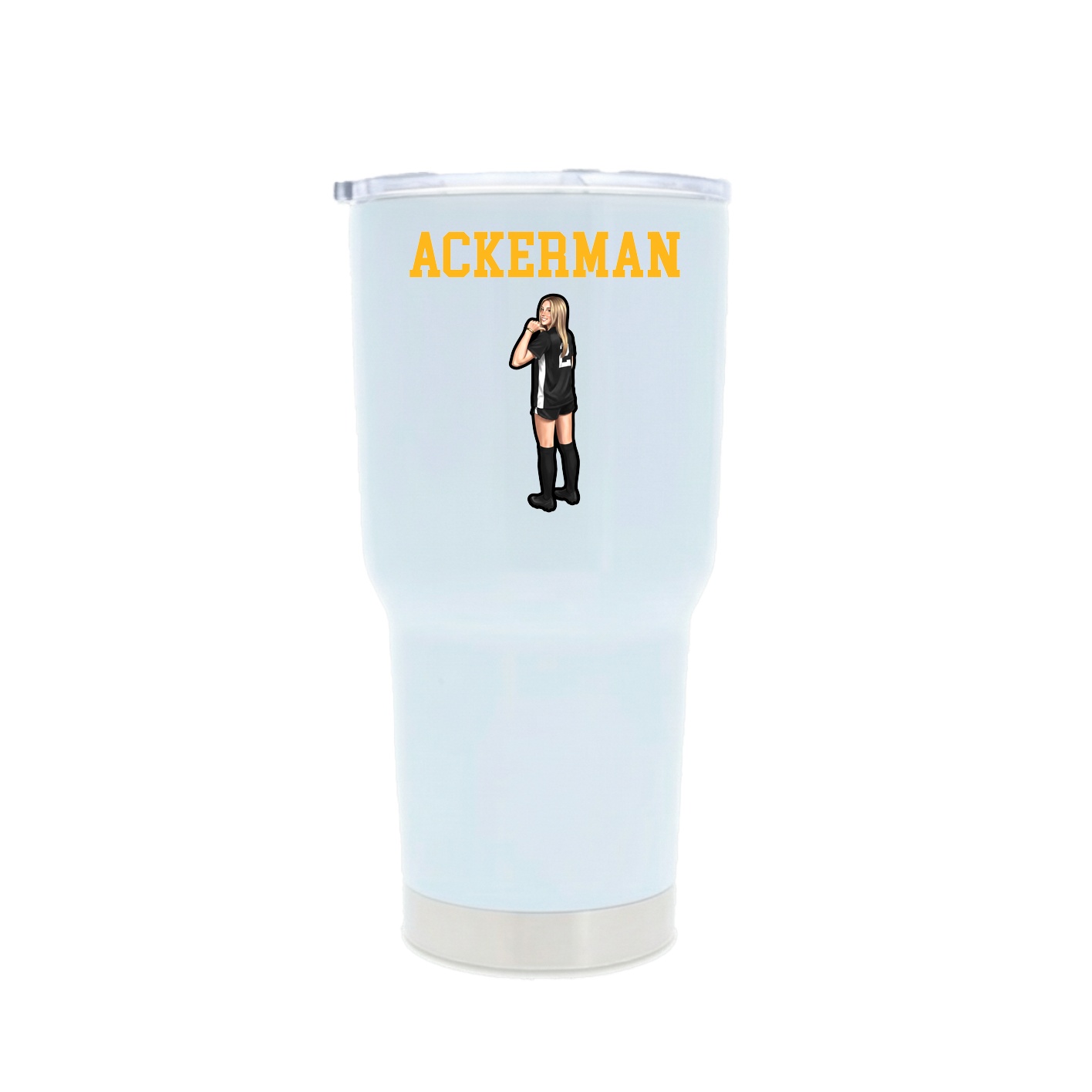 30oz Stainless Steel Tumbler — Shirsey in White