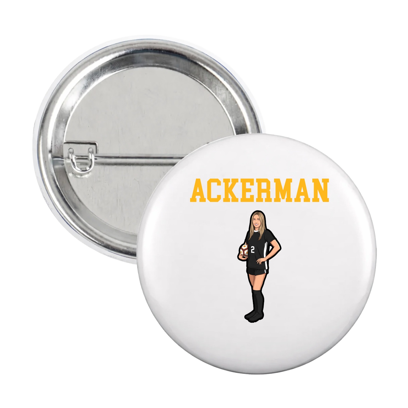 Game Day Button — Shirsey in White