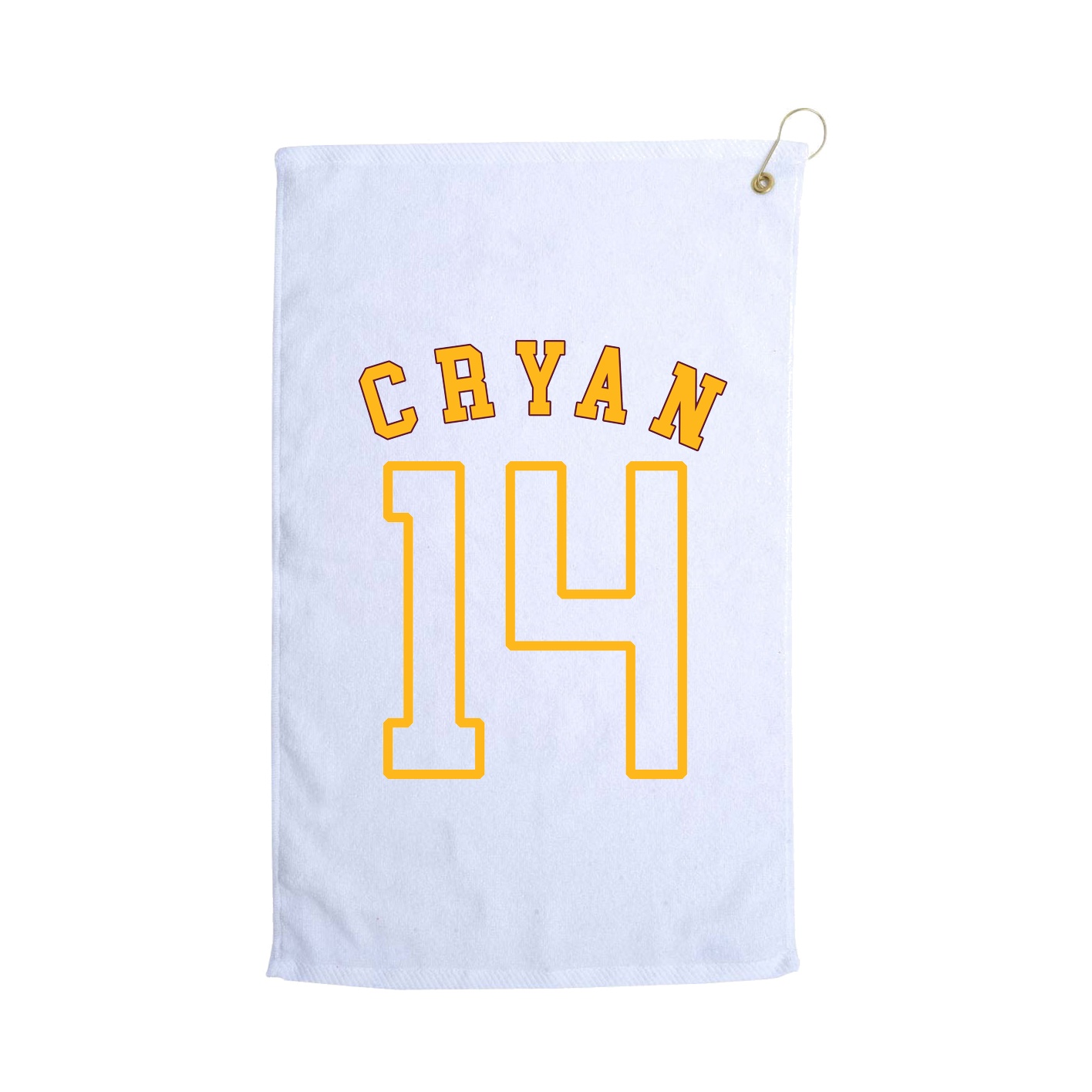 Golf Towel — Shirsey Arch in White