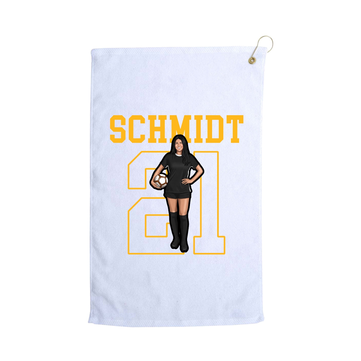 Golf Towel — Shirsey in White