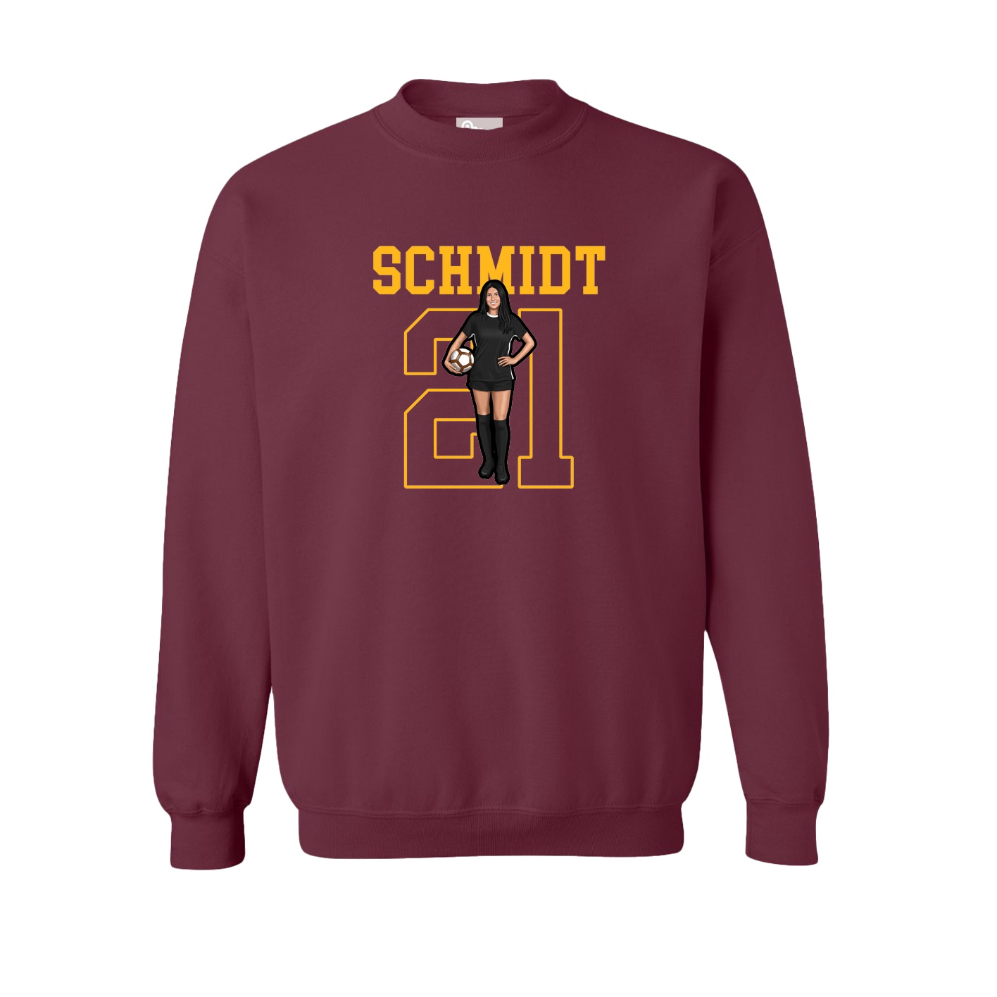 Fleece Crew — Shirsey in Maroon