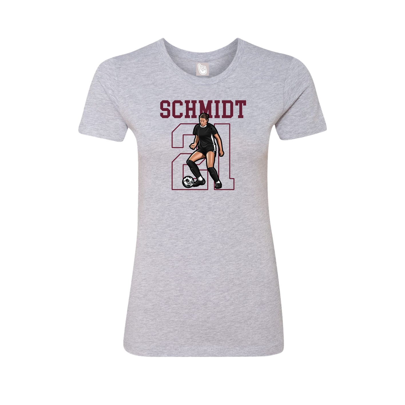 Fitted Women's Tee — Shirsey in Grey