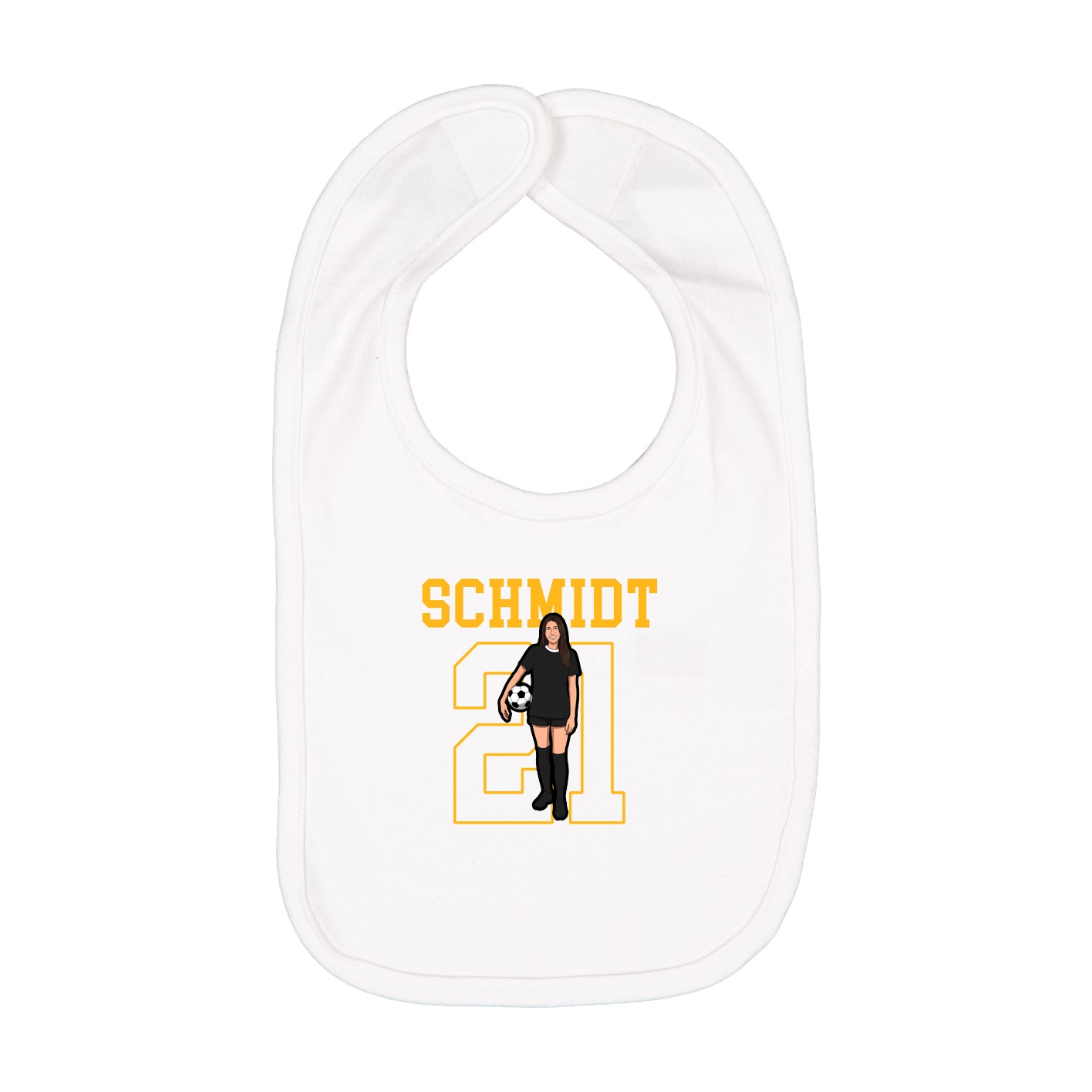 Infant Bib — Shirsey in White
