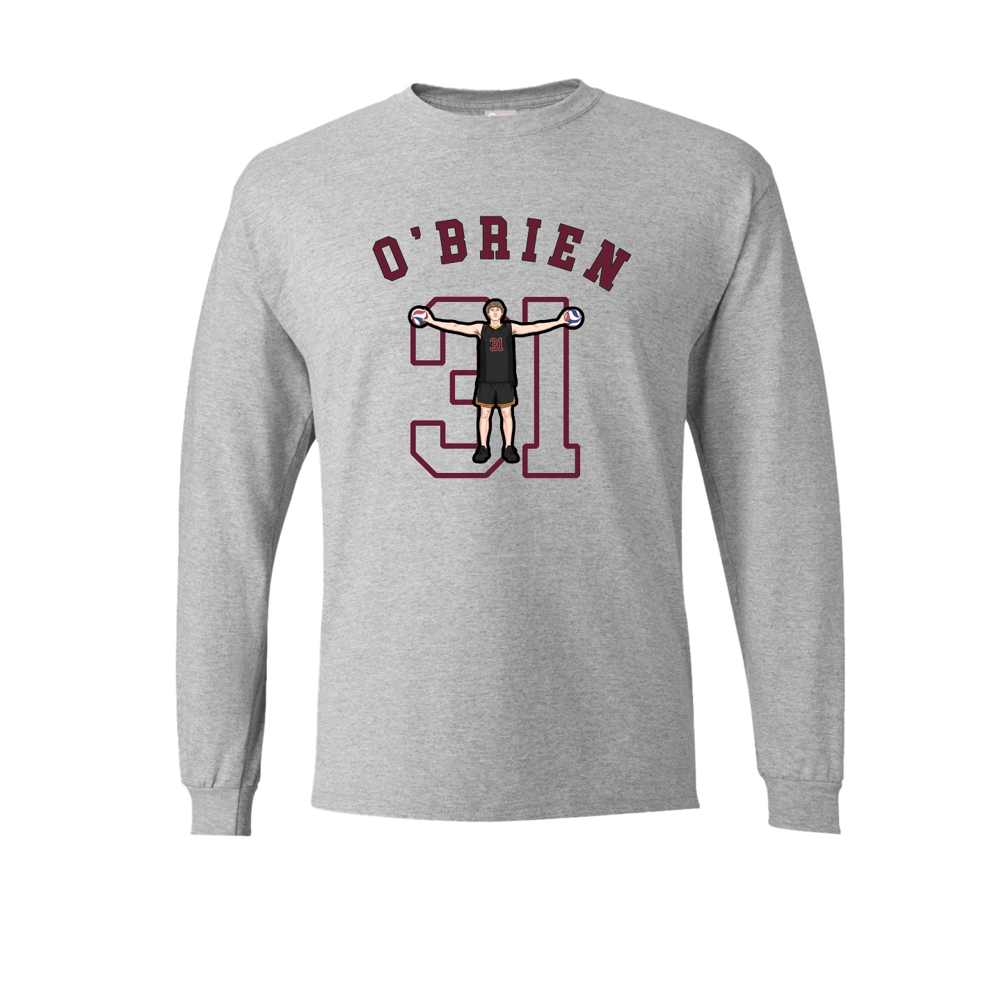 Long Sleeve Tee — Shirsey Arch in Grey