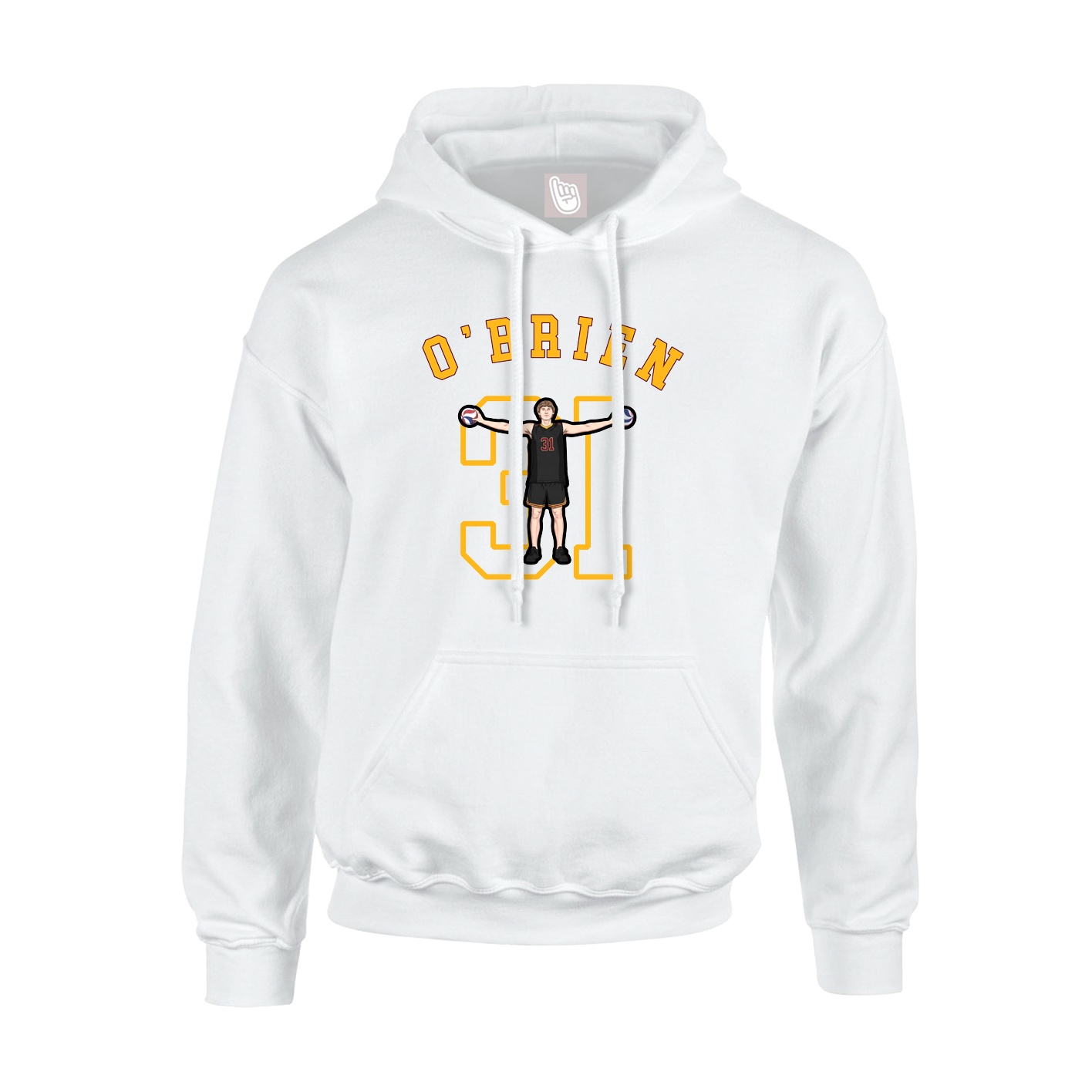 Hoodie — Shirsey Arch in White