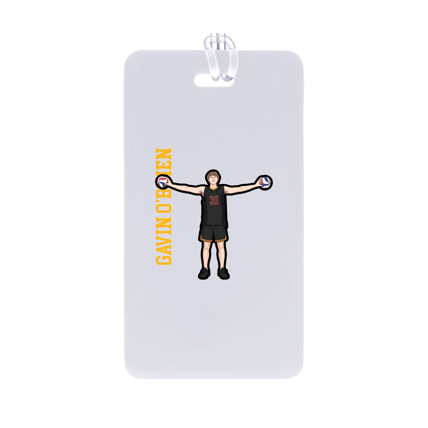 Bag Tag — Name Vertical in Classic