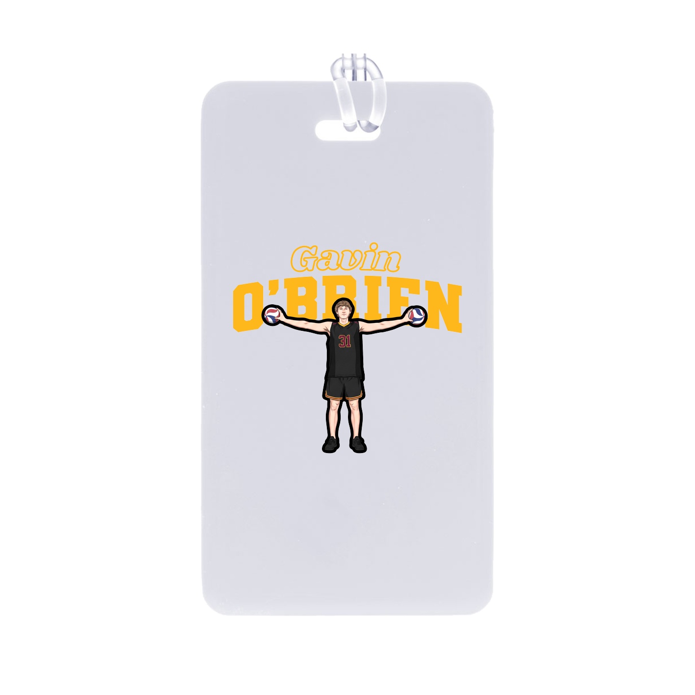Bag Tag — Name Arch in Classic