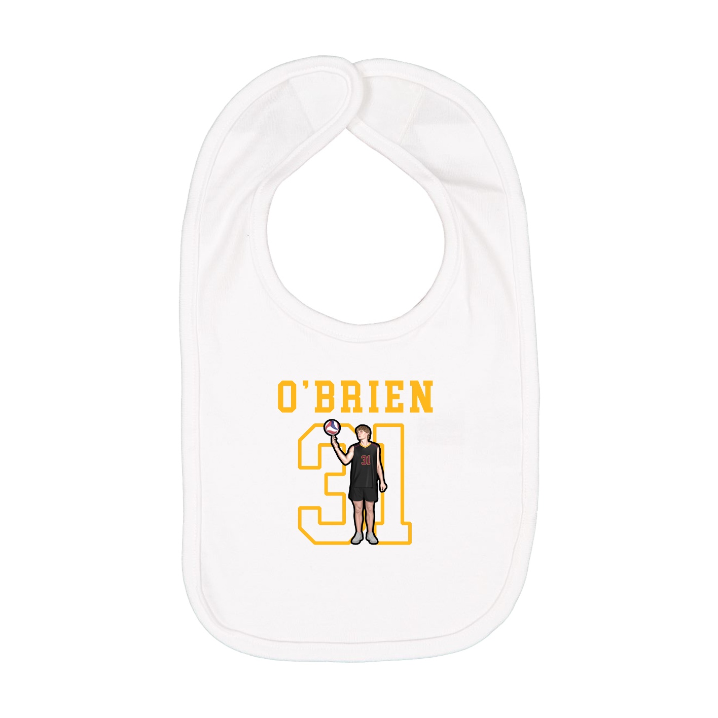 Infant Bib — Shirsey in White