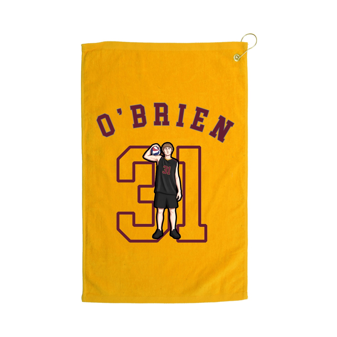 Golf Towel — Shirsey Arch in Gold