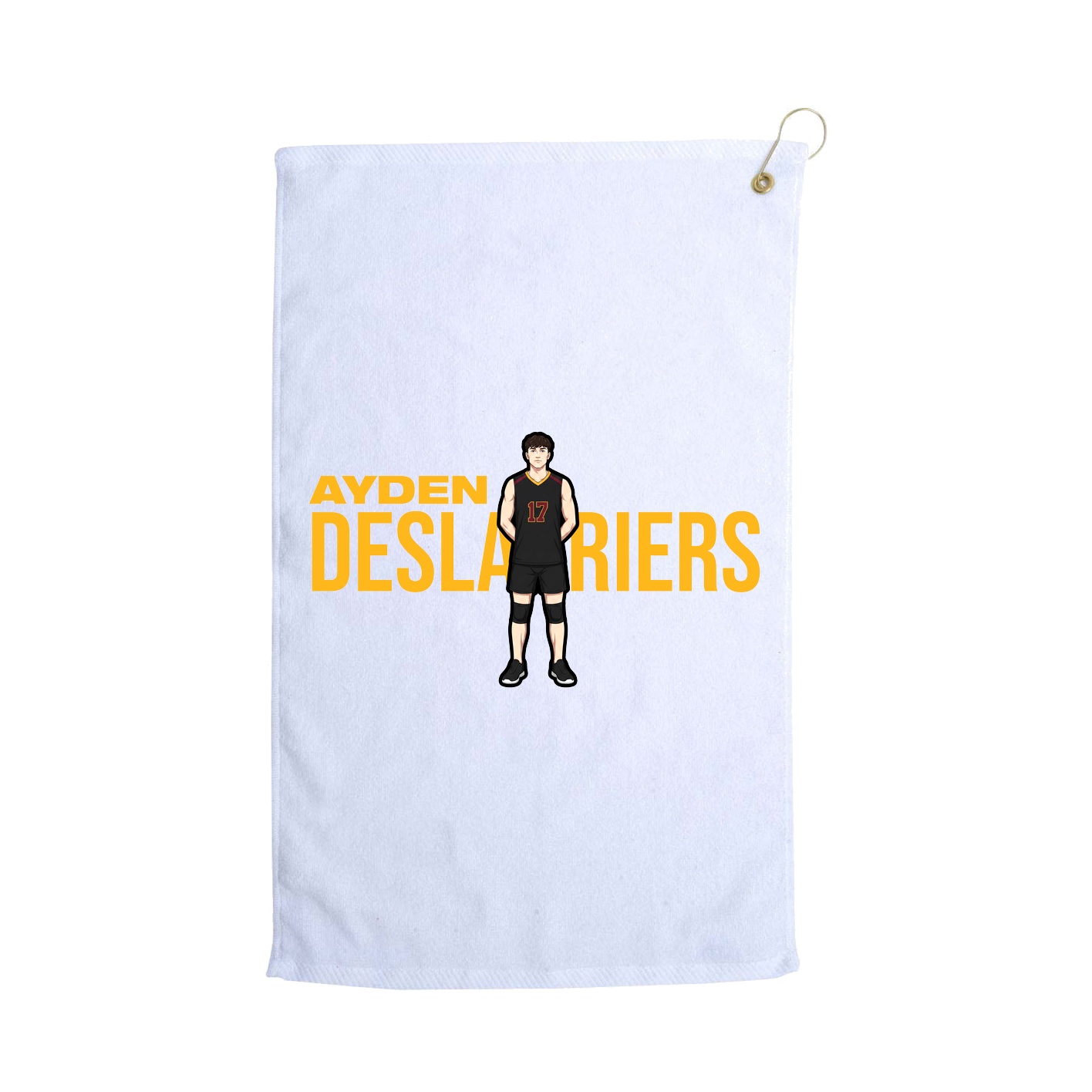 Golf Towel — Player Name in White