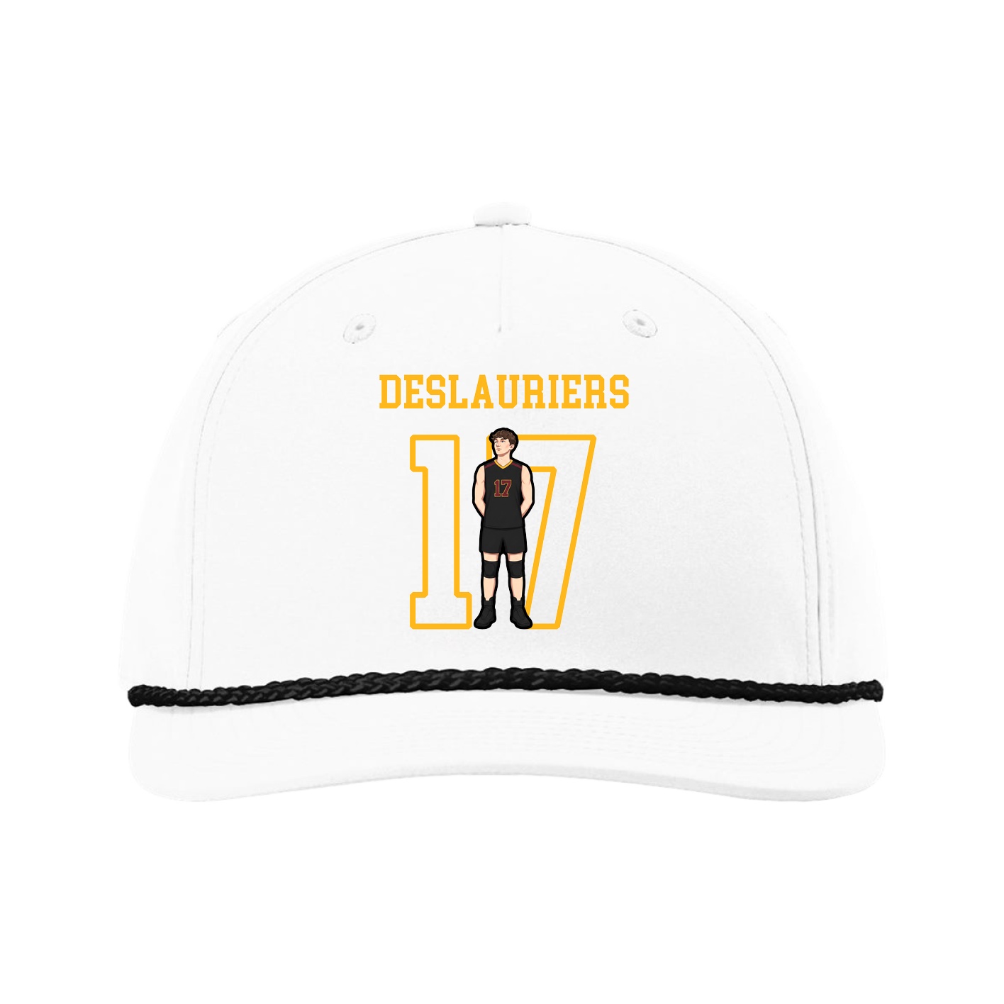 Five-Panel Classic Rope Cap — Shirsey in White