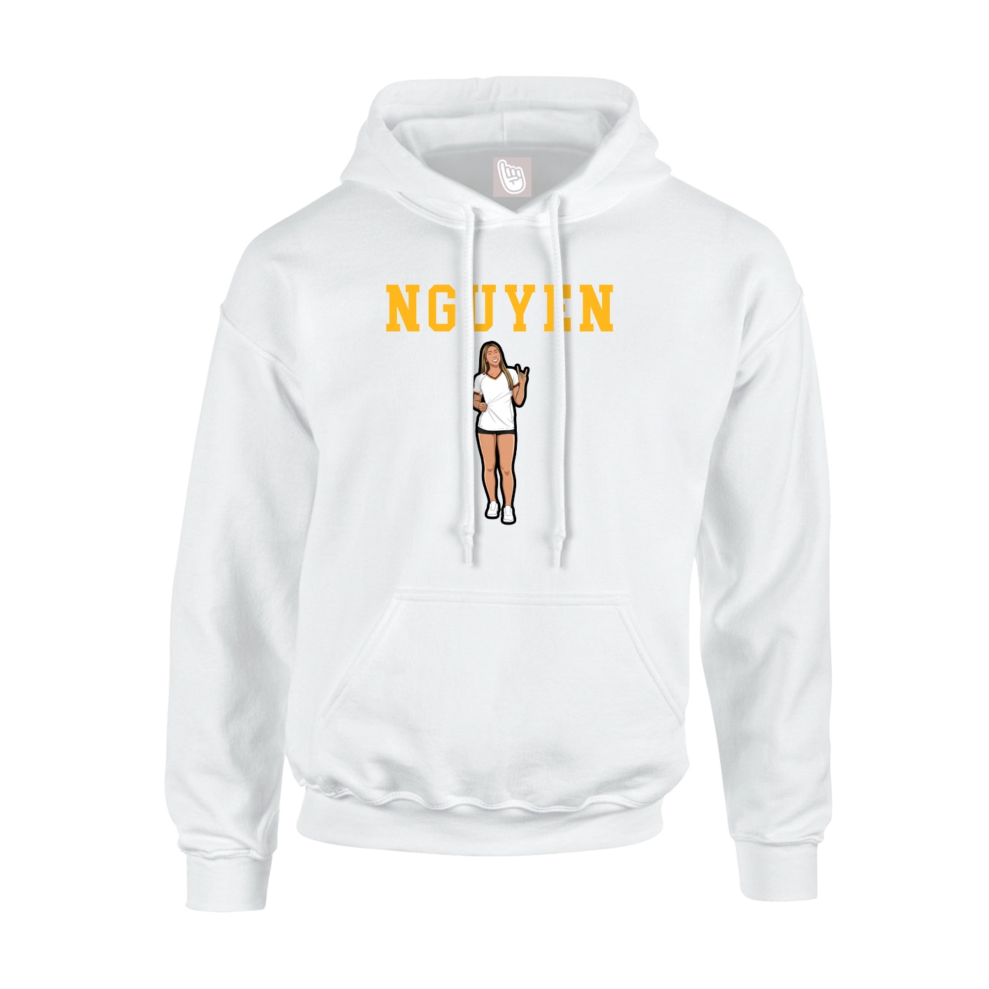 Hoodie — Shirsey in White