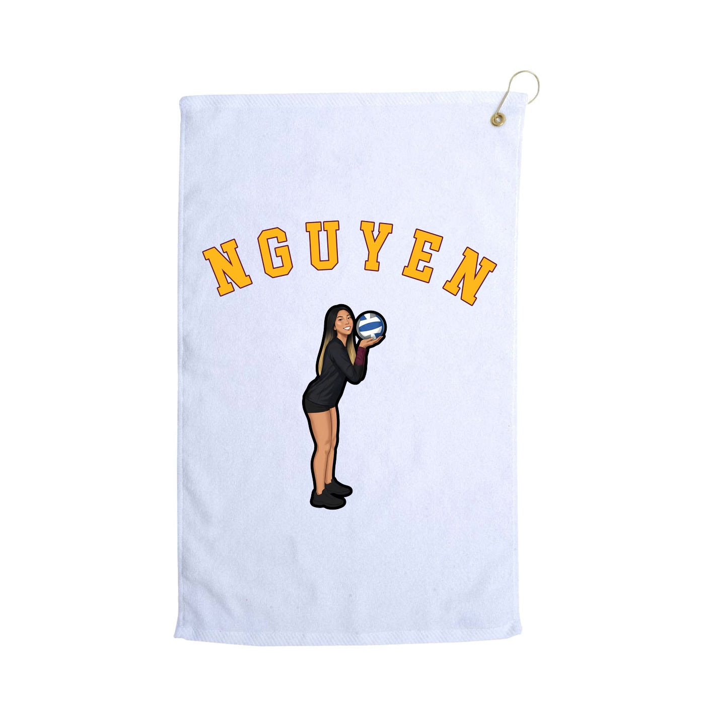Golf Towel — Shirsey Arch in White