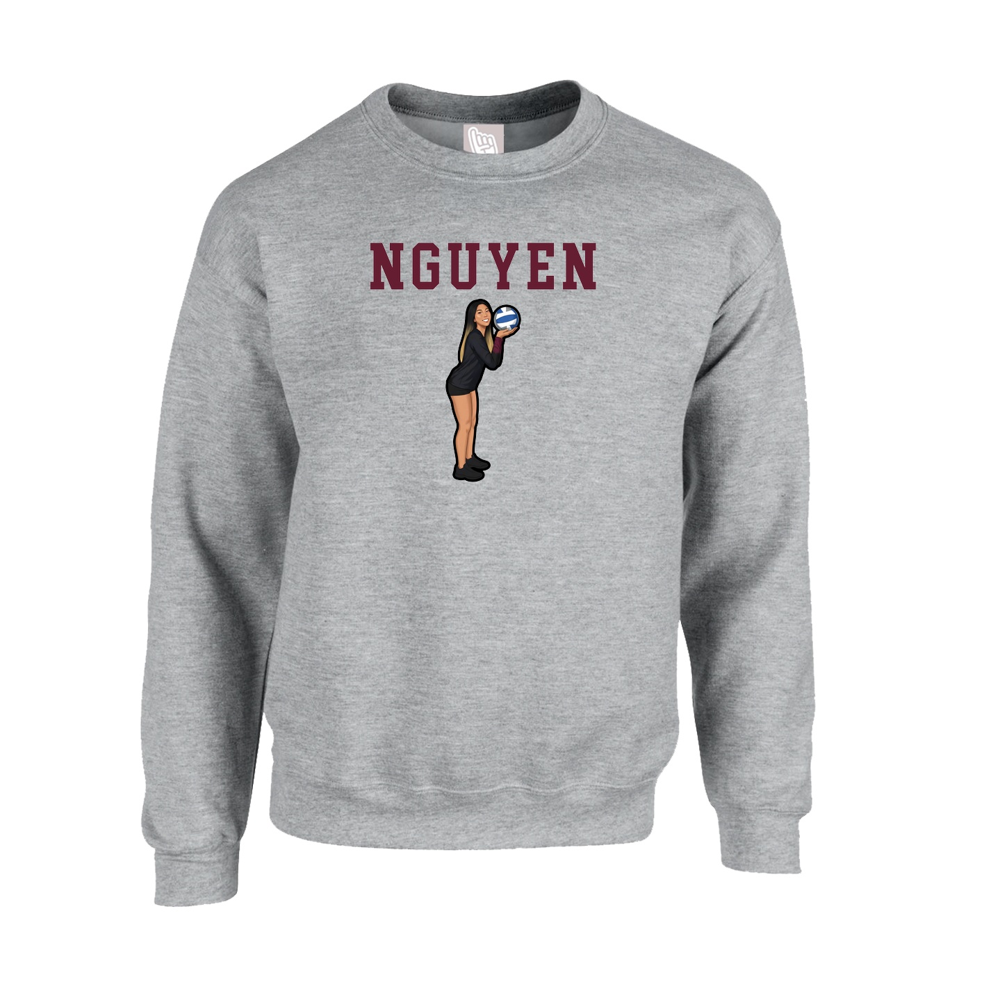 Fleece Crew — Shirsey in Grey